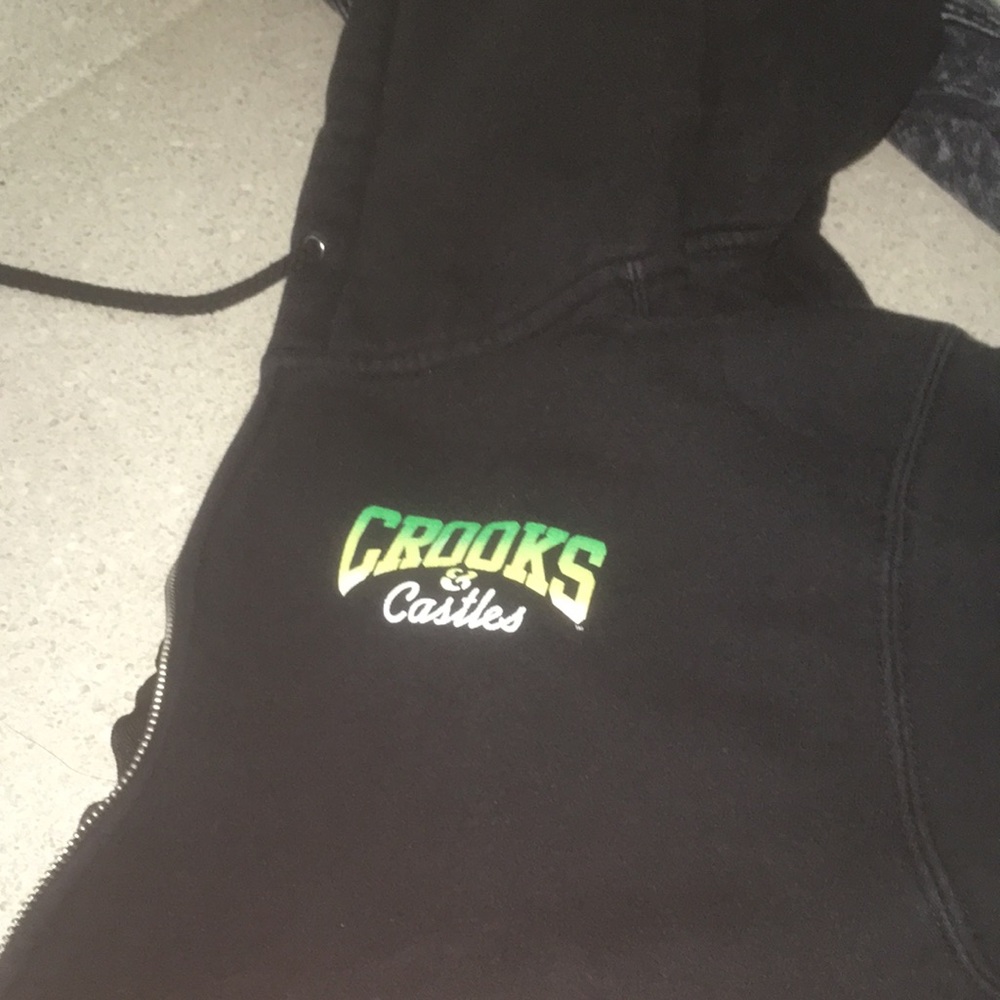 Black crooks and castles hoodie